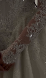 Ethereal Wedding Dress Ball Gown Off The Shoulder Tulle Lace White Wedding Dresses Bridal Gowns HZ1121