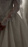 Ethereal Wedding Dress Ball Gown Off The Shoulder Tulle Lace White Wedding Dresses Bridal Gowns HZ1121
