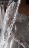 Ethereal Wedding Dress Ball Gown Off The Shoulder Tulle Lace White Wedding Dresses Bridal Gowns HZ1121