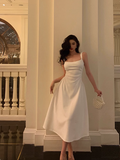 Sexy A line Square Satin 21st Birthday Dress Party Gown Birthday Outfits Birthday Dress Ideas For Women HZ1121
