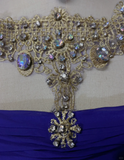 Elegant Glamour A Line Royal Blue Chiffon Long Prom Dress Party Dress Evening Dresses HZ1121