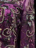 Elegant Glamour A Line Scoop Grape Chiffon Long Prom Dress Party Dress Evening Dresses HZ1121