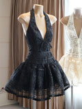 Cute A line Spaghetti Straps Short Summer Lace Birthday Dress Hoco Dress Birthday Outfit 23rd Birthday Mini Party Dresses HZ1121