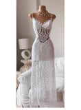 Cute A line Spaghetti Straps Lace Long Summer Birthday Dress Prom Dress Birthday Outfit 23rd Birthday Party Dresses HZ1121