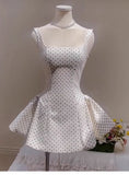 Cute A line Square Short Satin Summer Birthday Dress Hoco Dress Mini Birthday Outfit 23rd Birthday Party Dresses HZ1121