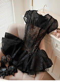 Cute A line Scoop Short Short Sleeves Lace Summer Birthday Dress Hoco Dress Mini Birthday Outfit 21st Birthday Party Dresses HZ1121
