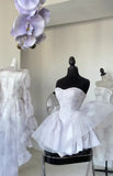 Pretty Ball Gown Short Lilac Tulle Homecoming Dress Summer Hoco Dresses Cocktail Dress For Senior Teens HZ1121