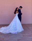 Pretty Wedding Dress Ball Gown Strapless Tulle White Long Wedding Dresses Bridal Gowns HZ1121