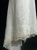 Pretty Wedding Dress High Low Strapless Ivory Long Wedding Dresses Bridal Gowns HZ1121