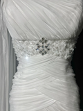 Vintage Bridal Gown Mermaid One Shoulder White Long Wedding Dresses Minimalist Bridal Gowns HZ1121