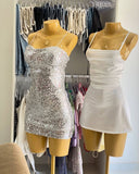 Classy Sheath Spaghetti Straps Short Birthday Outfits Homecoming Dress Summer Hoco Dresses Cocktail Dress HZ1121