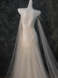 Simple Wedding Dress Mermaid Strapless Tulle Long Summer Wedding Dresses Bridal Gowns HZ1121