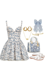 Simple A line Straps Blue Floral Short Homecoming Dress Summer Hoco Dresses Cocktail Dress HZ1121