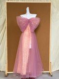 Gorgeous Mermaid Sweetheart Tulle Pink 23rd Birthday Dress Prom Dress Birthday Outfits For Women HZ1121