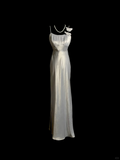 Classy A line Spaghetti Straps Sleeveless Satin Prom Dresses Summer Wedding Guest Dresses Wedding Guest Outfits HZ1121
