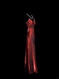 Vintage Mermaid Spaghetti Straps Red Long Evening Party Gowns Evening Formal Dresses Prom Dress HZ1121