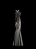 Vintage Mermaid Spaghetti Straps Satin Gray Long Evening Party Gowns Evening Formal Dresses Prom Dress HZ1121