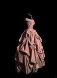 Modest Ball Gown Off The Shoulder Pink Taffeta Long Prom Dress Party Dress Graduation Dresses Sweet 16 Dress HZ1121