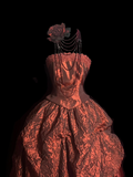 Modest Ball Gown Strapless Burgundy Floral Long Prom Dress Party Dress Graduation Dresses Sweet 16 Dress HZ1121