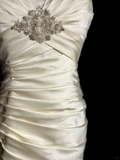Vintage Wedding Dress Mermaid Sweetheart Ivory Long Wedding Dresses Retro 1970s Bridal Gowns HZ1121
