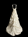 Vintage Wedding Dress Ball Gown Sweetheart Ivory Taffeta Long Wedding Dresses Retro 1970s Bridal Gowns HZ1121