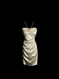 Sexy Sheath Halter Satin Short Homecoming Dresses Summer Hoco Dresses Cocktail Dress Birthday Outfits HZ1121