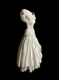 Vintage Wedding Dress Ball Gown Off The Shoulder Ivory Wedding Dresses Retro 1970s Bridal Gowns HZ1121