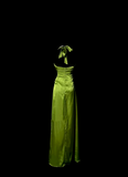 Retro Sheath Halter Green 20th Birthday Dress Long Prom Dress Birthday Outfits For Women HZ1121