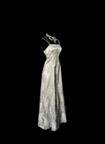 Retro Mermaid Spaghetti Straps Silver 20th Birthday Dress Long Prom Dress Birthday Outfits For Women HZ1121