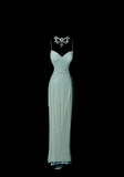 Vintage Mermaid Spaghetti Straps Backless Sequin Mint Green Long Prom Dress Party Dress Graduation Dresses HZ1121