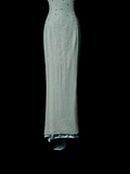 Vintage Mermaid Spaghetti Straps Backless Sequin Mint Green Long Prom Dress Party Dress Graduation Dresses HZ1121