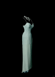 Vintage Mermaid Spaghetti Straps Backless Sequin Mint Green Long Prom Dress Party Dress Graduation Dresses HZ1121