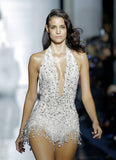 Sexy Sheath Halter White Sequin Short Homecoming Dress Summer Hoco Dresses Cocktail Dress Birthday Outfits HZ1121