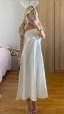 Cute A line Strapless White Summer Ankle Length Homecoming Dress Hoco Dress 18th Birthday Outfit Cocktail Dresses HZ1121