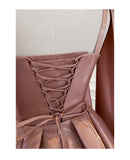Sexy A line Spaghetti Straps Satin Corset Back Short Homecoming Dress Summer Hoco Dresses Cocktail Dress Birthday Outfits HZ1121