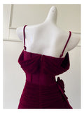 Sexy Sheath Spaghetti Straps Burgundy Short Homecoming Dresses Summer Hoco Dresses Cocktail Dress Birthday Outfits HZ1121