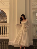 Sexy A Line White Square Chiffon 21st Birthday Dress Party Gown Birthday Outfits Birthday Dress Ideas For Women HZ1121