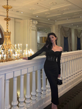 Sexy Mermaid Black 21st Birthday Dress Party Gown Birthday Outfits Birthday Dress Ideas For Women HZ1121