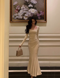 Sexy Mermaid Long Sleeves 21st Birthday Dress Party Gown Birthday Outfits Birthday Dress Ideas For Women HZ1121