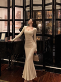 Sexy Mermaid Long Sleeves 21st Birthday Dress Party Gown Birthday Outfits Birthday Dress Ideas For Women HZ1121