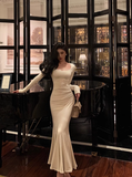 Sexy Mermaid Long Sleeves 21st Birthday Dress Party Gown Birthday Outfits Birthday Dress Ideas For Women HZ1121