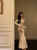 Sexy Mermaid Long Sleeves 21st Birthday Dress Party Gown Birthday Outfits Birthday Dress Ideas For Women HZ1121