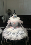 Cute Off-the-shoulder Ball Gown Short Birthday Dresses Sweet Pale Blue Lolita Dresses HZ1121