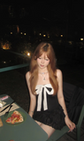 Sexy Strapless Sheath Ruffle Birthday Dresses Black Homecoming Dresses HZ1121