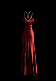 Elegant Glamour Mermaid Straps Burgundy Satin Backless Long Prom Dresses Party Dress Evening Dress HZ1121