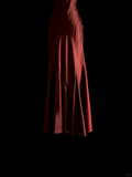 Elegant Glamour Mermaid Straps Burgundy Satin Backless Long Prom Dresses Party Dress Evening Dress HZ1121