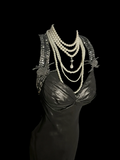 Elegant Glamour Mermaid Sweetheart Gray With Beads Long Prom Dresses Party Dress Evening Dress HZ1121
