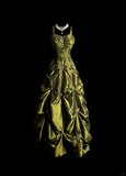 Retro Ball Gown Sweetheart Straps Green With Silver Beads Long Prom Dresses Evening Gowns Evening Dress HZ1121