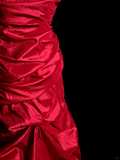 Vintage Mermaid Sweetheart Red Satin Long Prom Dresses Ruffles Evening Gowns Evening Dress HZ1121