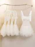 Cute A Line Straps Little Black Dress Party Dresses Short Formal Homecoming Dresses Night Chic Elegant Short Dresses Cocktail Dress 16th Birthday Outfits Tulle Hoco Dresses HZ1121